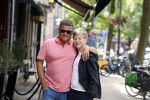 Amsterdam 28 juli 2022
Wolter Kroes met zijn zoon Tom in Amsterdam zuid. Ze hadden samen lekker geluncht bij brasserie v Dam