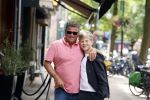 Amsterdam 28 juli 2022
Wolter Kroes met zijn zoon Tom in Amsterdam zuid. Ze hadden samen lekker geluncht bij brasserie v Dam