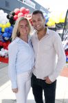 Zandvoort 6 juli 2023
Presentatie Formule 1 F1 spel van Robert Doornbos en Chantal Bles in de box van Redbull op circuitpark Zandvoort. Chahid Charrak en zijn vrouw ( Dutch Perfomante)