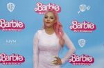 Amsterdam 18 juli 2023
Premiere Barbie in Tuschinski. Djamilla Celina met partner