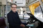 Den Haag 2 juli 2023
Erik de Zwart en vriiend/collega Paul v d Lugt rijden op een tram in Den haag