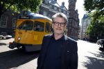 Den Haag 2 juli 2023
Erik de Zwart en vriiend/collega Paul v d Lugt rijden op een tram in Den haag