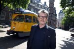 Den Haag 2 juli 2023
Erik de Zwart en vriiend/collega Paul v d Lugt rijden op een tram in Den haag