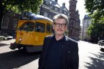 Den Haag 2 juli 2023
Erik de Zwart en vriiend/collega Paul v d Lugt rijden op een tram in Den haag