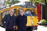 Den Haag 2 juli 2023
Erik de Zwart en vriiend/collega Paul v d Lugt rijden op een tram in Den haag