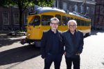 Den Haag 2 juli 2023
Erik de Zwart en vriiend/collega Paul v d Lugt rijden op een tram in Den haag