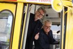 Den Haag 2 juli 2023
Erik de Zwart en vriiend/collega Paul v d Lugt rijden op een tram in Den haag
