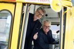 Den Haag 2 juli 2023
Erik de Zwart en vriiend/collega Paul v d Lugt rijden op een tram in Den haag