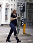 Amsterdam 21 juli 2023
Eva Jinek bij Artis na bespreking redaktie . Eva is zwanger