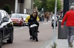 Amsterdam 24 juli 2023
Jordy Huisman van Kris Kroos Amsterdam op zijn electrische fiets