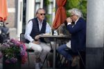 Amsterdam 19 juli 2023
Jort Kelder en Yvo van Regteren Altena  op terras in het centrum van Amsterdam.