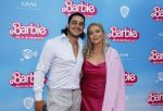 Amsterdam 18 juli 2023
Premiere Barbie in Tuschinski. Kelly Heruer met vriend Jethro Galung
