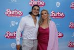 Amsterdam 18 juli 2023
Premiere Barbie in Tuschinski. Kelly Heruer met vriend Jethro Galung