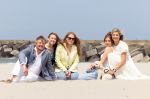 Den haag 30 juni 2023
Fotosessie op het strand Koning Willem Alexander, koningin Maxima en prinses Ariane, Prinses  Amalia en Prinses Alexia poseren tijdens de fotosessie op het strand met hond mambo.