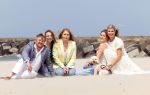 Den haag 30 juni 2023
Fotosessie op het strand Koning Willem Alexander, koningin Maxima en prinses Ariane, Prinses  Amalia en Prinses Alexia poseren tijdens de fotosessie op het strand met hond mambo.