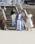 Den haag 30 juni 2023
Fotosessie op het strand Koning Willem Alexander, koningin Maxima en prinses Ariane, Prinses  Amalia en Prinses Alexia poseren tijdens de fotosessie op het strand met hond mambo.