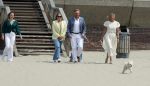 Den haag 30 juni 2023
Fotosessie op het strand Koning Willem Alexander, koningin Maxima en prinses Ariane, Prinses  Amalia en Prinses Alexia poseren tijdens de fotosessie op het strand met hond mambo.