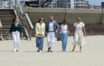 Den haag 30 juni 2023
Fotosessie op het strand Koning Willem Alexander, koningin Maxima en prinses Ariane, Prinses  Amalia en Prinses Alexia poseren tijdens de fotosessie op het strand met hond mambo.