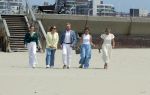 Den haag 30 juni 2023
Fotosessie op het strand Koning Willem Alexander, koningin Maxima en prinses Ariane, Prinses  Amalia en Prinses Alexia poseren tijdens de fotosessie op het strand met hond mambo.