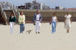 Den haag 30 juni 2023
Fotosessie op het strand Koning Willem Alexander, koningin Maxima en prinses Ariane, Prinses  Amalia en Prinses Alexia poseren tijdens de fotosessie op het strand met hond mambo.