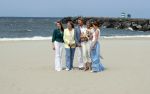 Den haag 30 juni 2023
Fotosessie op het strand Koning Willem Alexander, koningin Maxima en prinses Ariane, Prinses  Amalia en Prinses Alexia poseren tijdens de fotosessie op het strand met hond mambo.