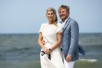Den haag 30 juni 2023
Fotosessie op het strand Koning Willem Alexander, koningin Maxima en prinses Ariane, Prinses  Amalia en Prinses Alexia poseren tijdens de fotosessie op het strand met hond mambo.