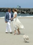 Den haag 30 juni 2023
Fotosessie op het strand Koning Willem Alexander, koningin Maxima en prinses Ariane, Prinses  Amalia en Prinses Alexia poseren tijdens de fotosessie op het strand met hond mambo.