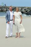 Den haag 30 juni 2023
Fotosessie op het strand Koning Willem Alexander, koningin Maxima en prinses Ariane, Prinses  Amalia en Prinses Alexia poseren tijdens de fotosessie op het strand met hond mambo.
