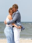 Den haag 30 juni 2023
Fotosessie op het strand Koning Willem Alexander, koningin Maxima en prinses Ariane, Prinses  Amalia en Prinses Alexia poseren tijdens de fotosessie op het strand met hond mambo.