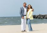 Den haag 30 juni 2023
Fotosessie op het strand Koning Willem Alexander, koningin Maxima en prinses Ariane, Prinses  Amalia en Prinses Alexia poseren tijdens de fotosessie op het strand met hond mambo.