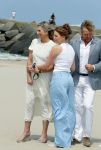 Den haag 30 juni 2023
Fotosessie op het strand Koning Willem Alexander, koningin Maxima en prinses Ariane, Prinses  Amalia en Prinses Alexia poseren tijdens de fotosessie op het strand met hond mambo.