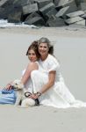 Den haag 30 juni 2023
Fotosessie op het strand Koning Willem Alexander, koningin Maxima en prinses Ariane, Prinses  Amalia en Prinses Alexia poseren tijdens de fotosessie op het strand met hond mambo.