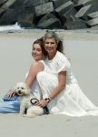 Den haag 30 juni 2023
Fotosessie op het strand Koning Willem Alexander, koningin Maxima en prinses Ariane, Prinses  Amalia en Prinses Alexia poseren tijdens de fotosessie op het strand met hond mambo.