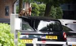 Laren 29 juni 2023
Linda de Mol rijdt in haar Porsche 911 cabrio naar het hoofdkantoor van Talpa.