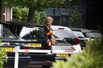 Laren 29 juni 2023
Linda de Mol rijdt in haar Porsche 911 cabrio naar het hoofdkantoor van Talpa.