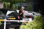 Laren 29 juni 2023
Linda de Mol rijdt in haar Porsche 911 cabrio naar het hoofdkantoor van Talpa.