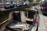 Amsterdam 4 juli 2023
De boot van mauel Broekman uitgebrand in de grachten van Amsterdam.