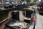 Amsterdam 4 juli 2023
De boot van mauel Broekman uitgebrand in de grachten van Amsterdam.