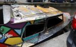 Amsterdam 4 juli 2023
De boot van mauel Broekman uitgebrand in de grachten van Amsterdam.