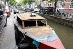 Amsterdam 4 juli 2023
De boot van mauel Broekman uitgebrand in de grachten van Amsterdam.