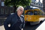 Den Haag 2 juli 2023
Erik de Zwart en vriiend/collega Paul v d Lugt rijden op een tram in Den haag