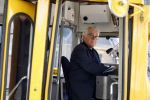 Den Haag 2 juli 2023
Erik de Zwart en vriiend/collega Paul v d Lugt rijden op een tram in Den haag