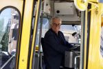 Den Haag 2 juli 2023
Erik de Zwart en vriiend/collega Paul v d Lugt rijden op een tram in Den haag