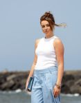 Den haag 30 juni 2023
Fotosessie op het strand Koning Willem Alexander, koningin Maxima en prinses Ariane, Prinses  Amalia en Prinses Alexia poseren tijdens de fotosessie op het strand met hond mambo.
