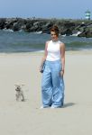 Den haag 30 juni 2023
Fotosessie op het strand Koning Willem Alexander, koningin Maxima en prinses Ariane, Prinses  Amalia en Prinses Alexia poseren tijdens de fotosessie op het strand met hond mambo.