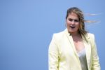 Den haag 30 juni 2023
Fotosessie op het strand Koning Willem Alexander, koningin Maxima en prinses Ariane, Prinses  Amalia en Prinses Alexia poseren tijdens de fotosessie op het strand met hond mambo.