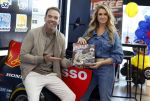Zandvoort 6 juli 2023
Presentatie Formule 1 F1 spel van Robert Doornbos en Chantal Bles in de box van Redbull op circuitpark Zandvoort.