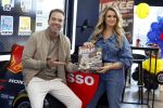 Zandvoort 6 juli 2023
Presentatie Formule 1 F1 spel van Robert Doornbos en Chantal Bles in de box van Redbull op circuitpark Zandvoort.