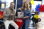 Zandvoort 6 juli 2023
Presentatie Formule 1 F1 spel van Robert Doornbos en Chantal Bles in de box van Redbull op circuitpark Zandvoort.