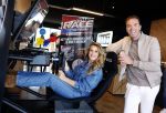 Zandvoort 6 juli 2023
Presentatie Formule 1 F1 spel van Robert Doornbos en Chantal Bles in de box van Redbull op circuitpark Zandvoort.